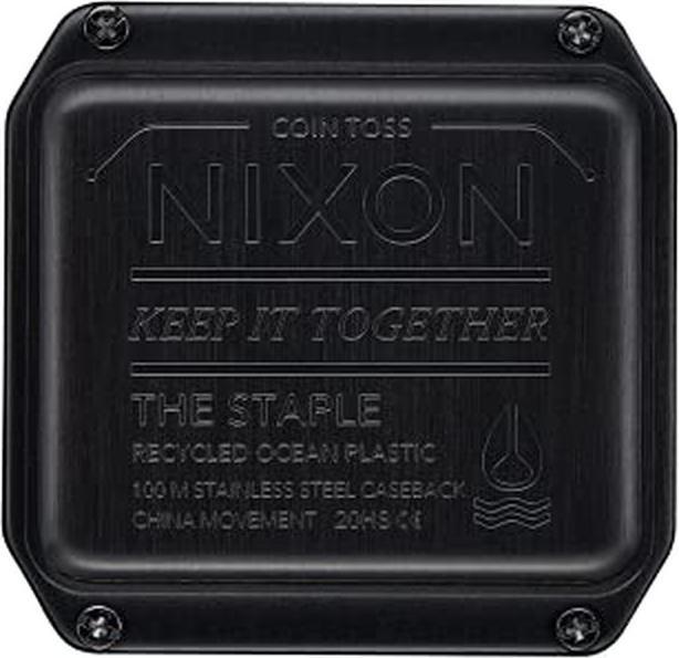 Actual product image Nixon Digital LCD Module with Silicone Band, Coin Toss Decision Aid, 100m Water Resistant (Chronograph, Digital watch)