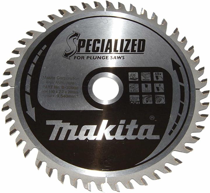 Actual product image Makita SPECIALIZED saw blade 160x20x48Z