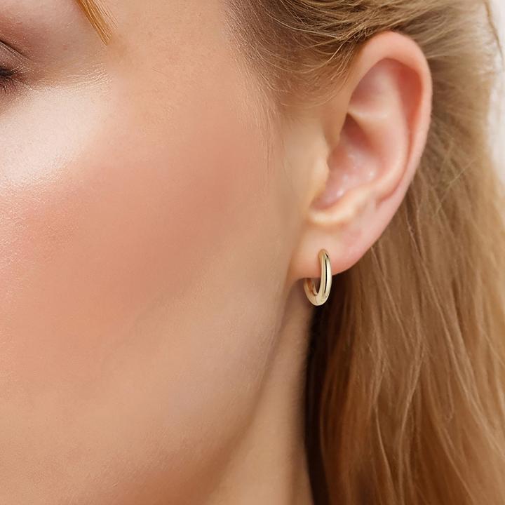 Immagine prodotto Glanzstücke München Creolen Sterling Silber gelbgold - 38226 (Argento)