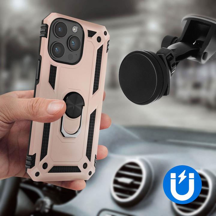 Image du produit Avizar Étui antichoc pour téléphone portable avec Ring Series (Apple iPhone 15 Pro)