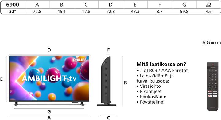 Produktbild Philips 32PFS6900/12 (32", LED, Full HD, 2025)