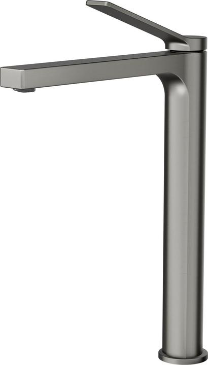 Emke Wasserhahn Bad, Anthrazit, Mischbatterie Waschbecken, Messing, mit Luftsprudler, Keramikkartusche, e