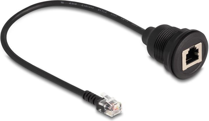Image du produit Delock Câble RJ12 mâle vers RJ12 femelle à encastrer 30 cm sc