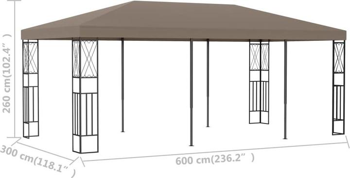 Produktbild vidaXL Partyzelt (600 cm, 300 cm)