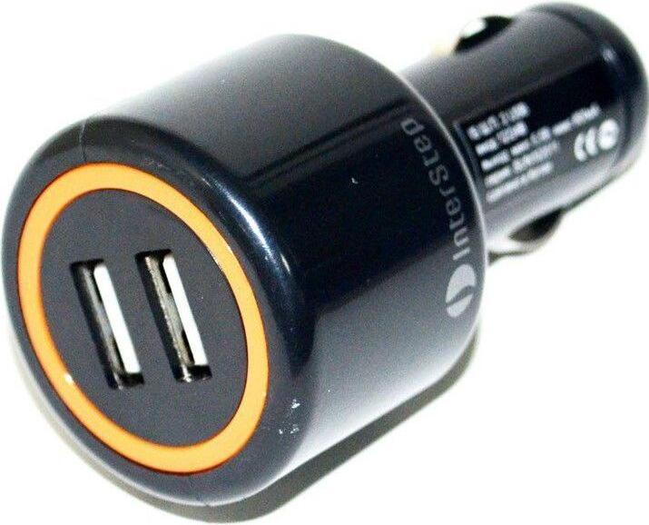 Actual product image Klarus Double cigarette lighter adapter for USB charging cable
