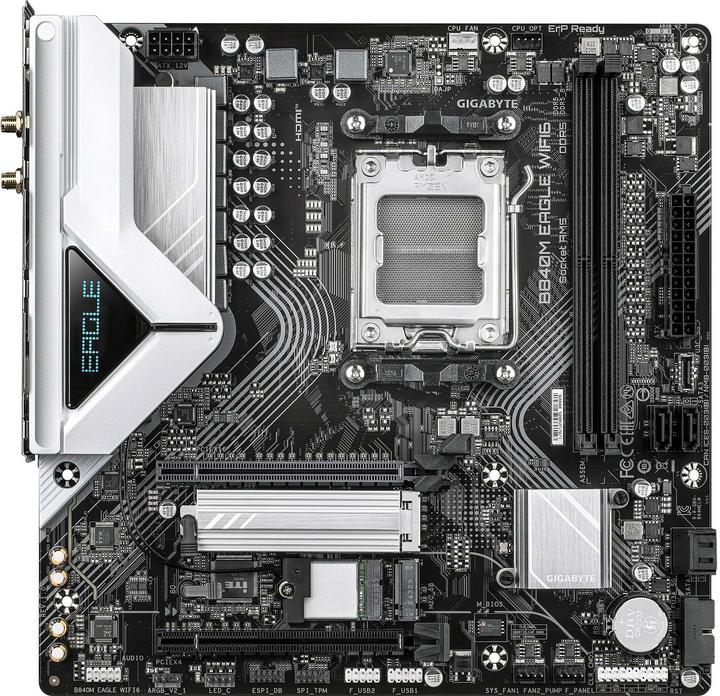 Productafbeelding Gigabyte MB B840M EAGLE WIFI6/AM5/mATX (AM5, AMD B840, Micro ATX (mATX))