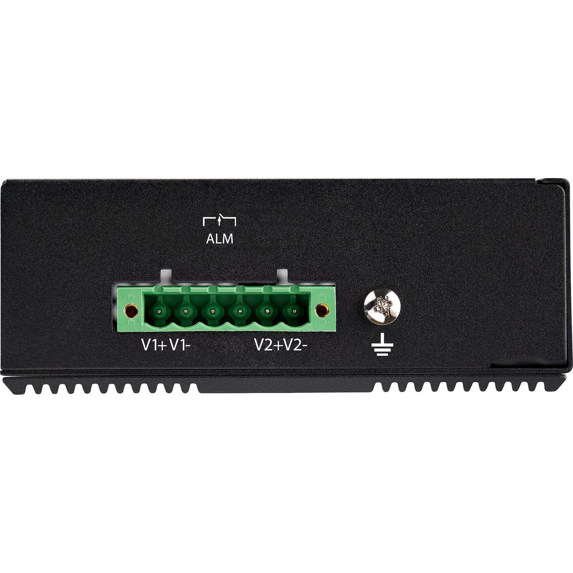 Thumbnail - StarTech Industrial 8 Port Gigabit PoE Switch - - Power Over Ethernet Switch - GbE PoE+ Unmanaged Switch - (8 Ports), Ne...