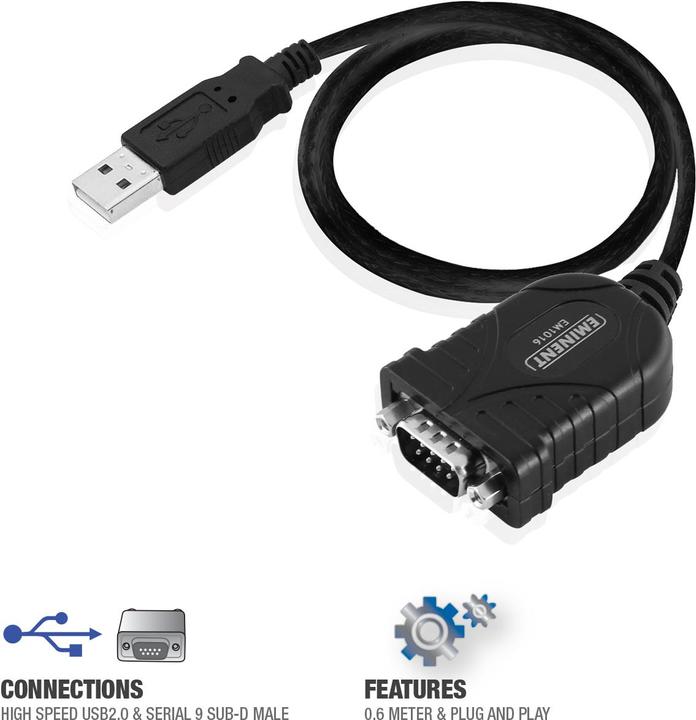 Actual product image Eminent EM1016 Serial adapter (0.60 m)