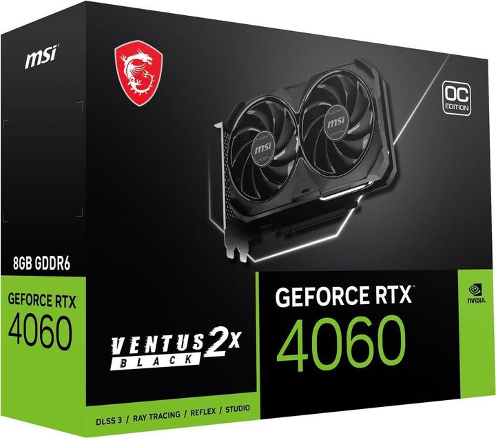 Produktbild MSI GeForce RTX 4060 VENTUS 2X 8G OC (8 GB)