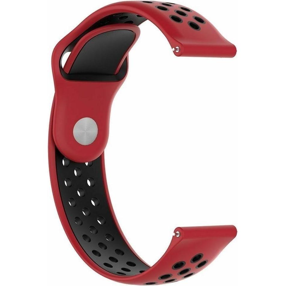 Thumbnail - Strap-it Sportarmband (Silikon), Uhrenarmband, Schwarz, Rot, Mehrfarbig