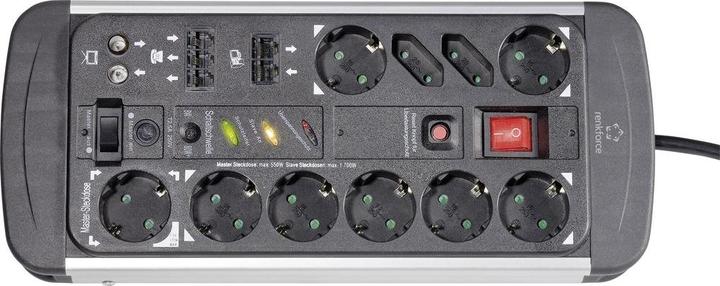Produktbild Renkforce Master-Slave (10 x, RJ45, CEE 7/16, 1.50 m)