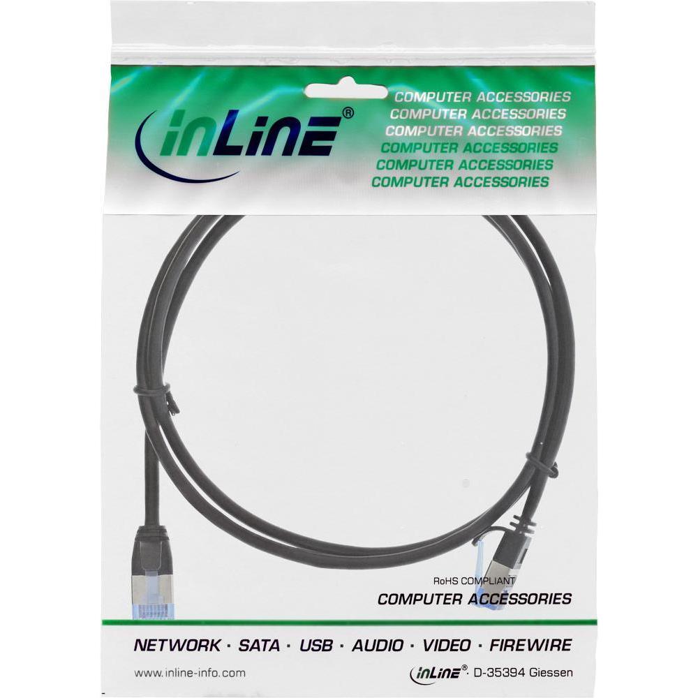 Thumbnail - InLine Slim Patch-Kabel (U/FTP, CAT6a, 5 m), Netzwerkkabel