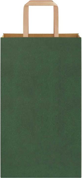 Image du produit vidaXL Sacs en papier kraft 50 pcs. avec anse Vert 21x11x36 cm Sac en papier (50x)