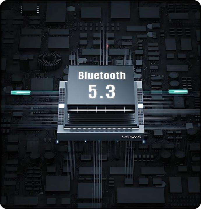 Actual product image Usams Słuchawki Bluetooth 5.3 TWS X-don series bezprzewodowe czarny/black BHUENCXD01 (US-XD19) (26 h, Wireless)