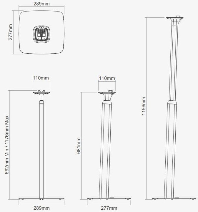 Actual product image Flexson Play:1 (1 pcs., Stand, Height-adjustable)