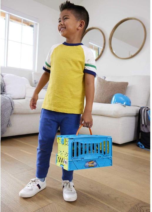 Actual product image Hot Wheels Monster Trucks Mega Wrex Oversized Crash Cage