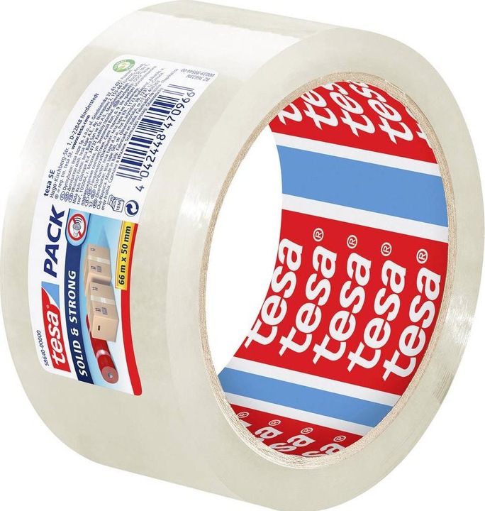 Produktbild tesa tesapack SOLID & STRONG Packband, leise abrollbar (50 mm)