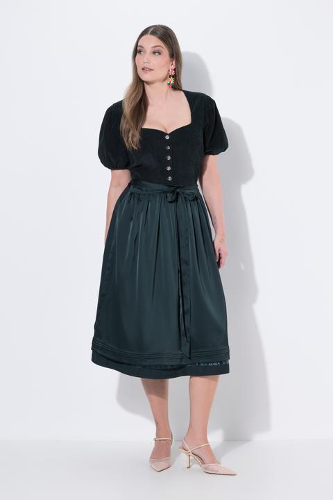 Produktbild Ulla Popken Dirndl, Cord, Herzausschnitt, Puff-Halbarm (44)