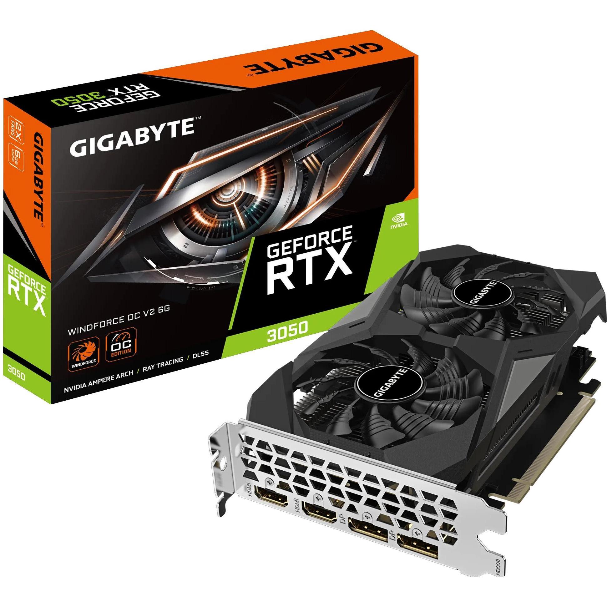 Gigabyte GeForce RTX 3050 Windforce OC V2 (6 GB), Grafikkarte