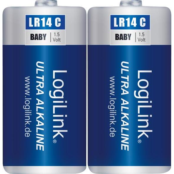 LogiLink Ultra Power (2 Stk., C, 4800 mAh), Batterien + Akkus