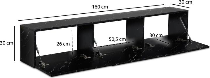Image du produit Wohnling Suspendu (160 x 30 x 30 cm)