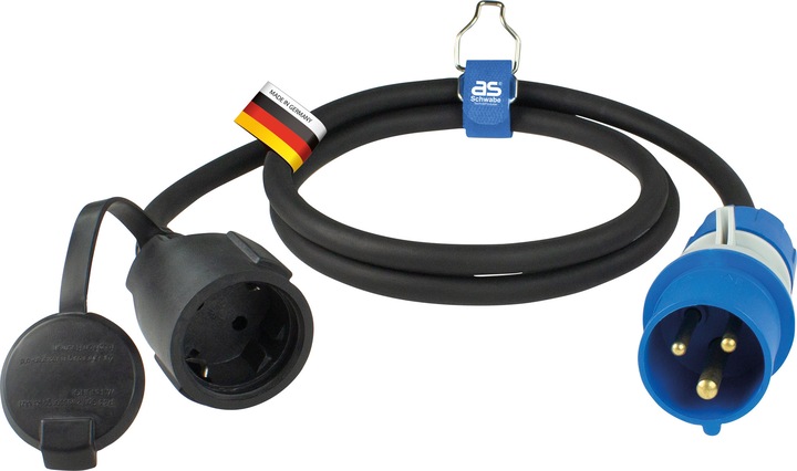 Immagine prodotto As - Schwabe Cavo adattatore CEE da campeggio con indicatore di tensione (CEE 7/3, CEE 7/3)