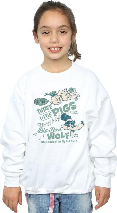 Produktbild Disney Three Little Pigs Who's Afraid Of The Big Bad Wolf Sweatshirt Mädchen (116)