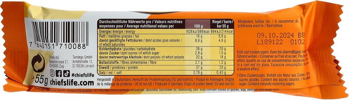 Image du produit Chiefs Protein Bar (165 g, 3 pcs)