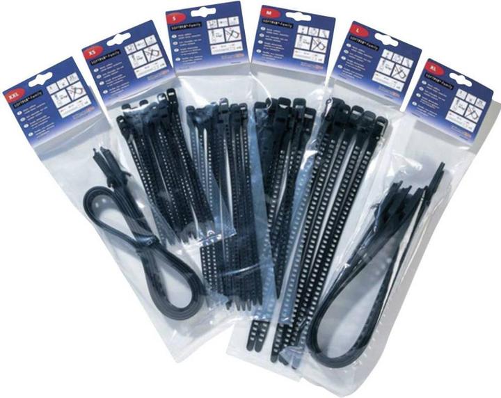 Actual product image HellermannTyton Cable tie Softfix L 340x11mm (Plastic cable ties, 340 mm, 6 pcs.)