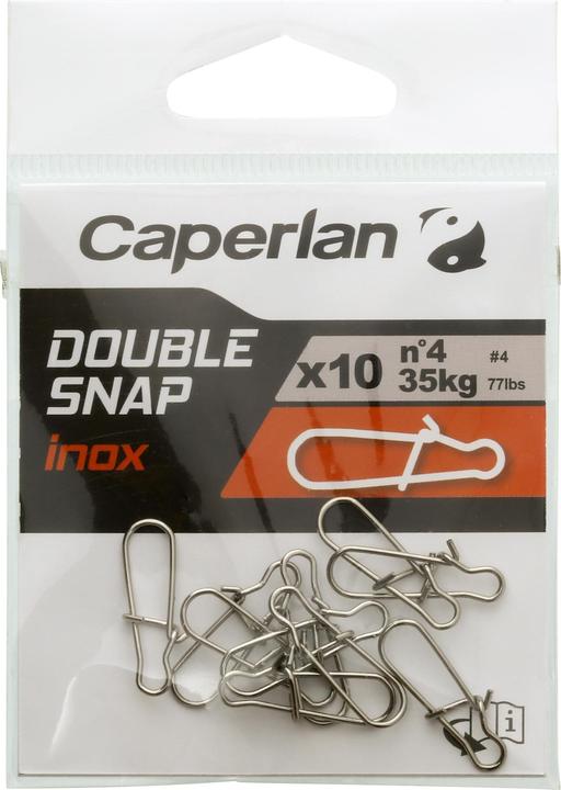 Immagine prodotto Caperlan Moschettone a doppio scatto 10 pezzi