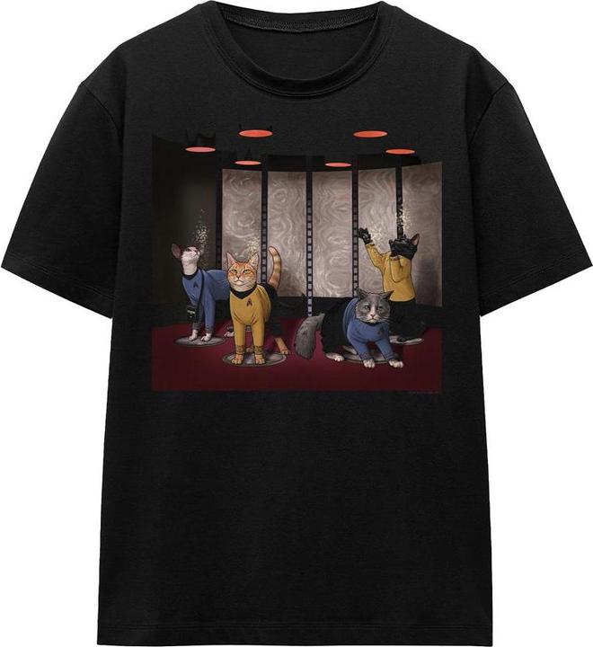 Actual product image Unisex Adult Beam Meow Up T-Shirt (XXL)