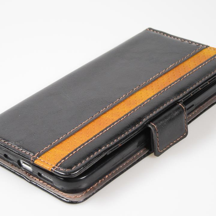 Immagine prodotto PhoneLook Etui cuir Flip Wallet en cuir véritable avec stripe design et compartiment à cartes (Apple iPhone 13 Pro Max)