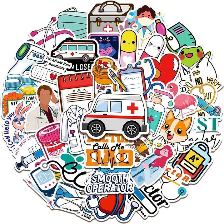 Actual product image JTI Stickers - Hospital - 50 pcs