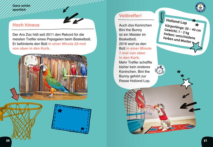 Actual product image Ravensburger Guinness World Records für Erstleser - Haustiere (Rekordebuch zum Lesenlernen) (German, 2024)