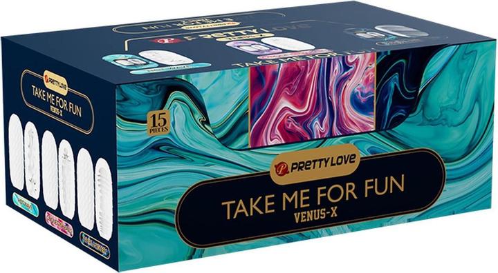 Actual product image Pretty Love - Venus X 15 Mã„Nnliche Masturbatoren Aus Silikon, Weiss