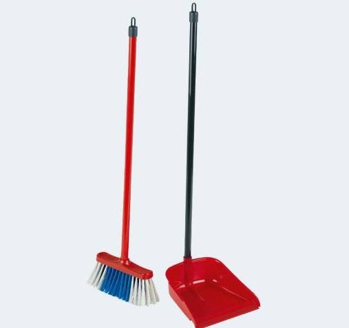 Actual product image Theo Klein Vileda handle shovel with broom