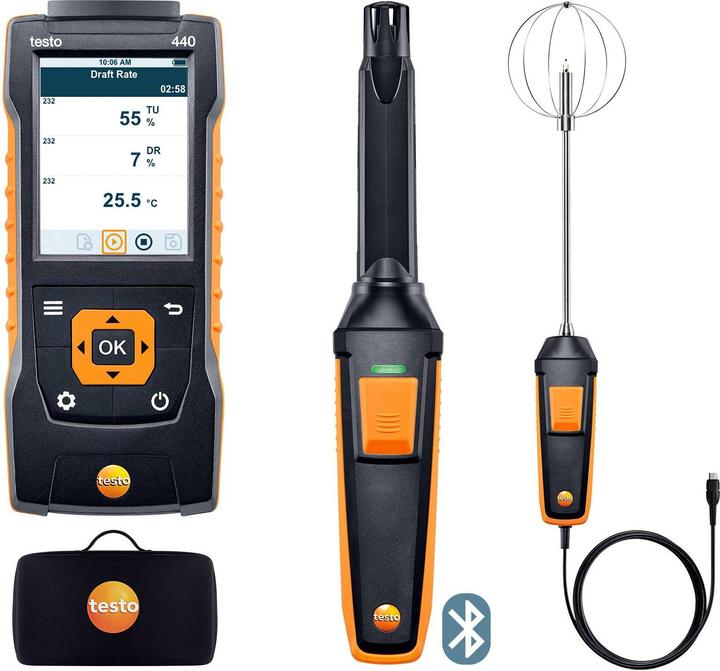 Produktbild Testo Anemometer 440 Set 0563 4408 (Temperaturmessgerät)