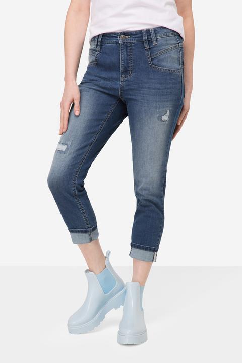 Immagine prodotto Laurasøn 7/8-Jeans, Slim Fit, Destroy Look, 5-Pocket (Banda radio 38 (2600 MHz))