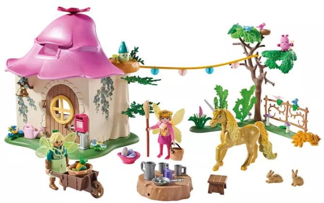 Actual product image Playmobil 71838 Gemütliches Feenzuhause mit Goldeinhorn und Stall (71838, Playmobil Princess Magic)
