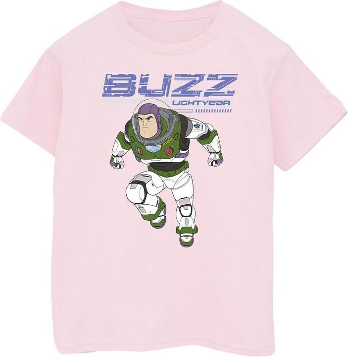 Actual product image Disney Girls Lightyear Buzz Jump To Action Cotton T-Shirt (116)