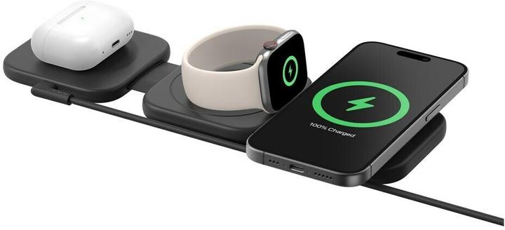 Produktbild Belkin BoostCharge Pro 3-in-1 Qi2 Ladestation (15 W)