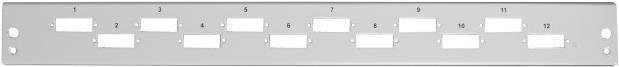 Actual product image EFB Elektronik Front panel 12 x SC duplex vertical, gray