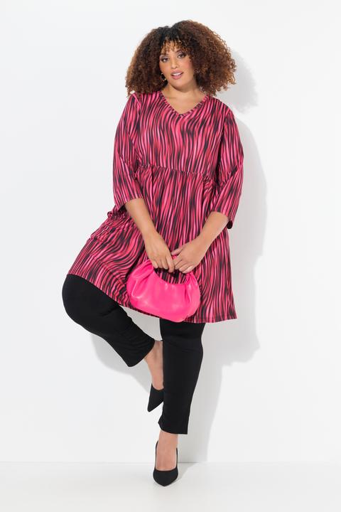 Actual product image Ulla Popken Matte Jersey Empire V-Neck Swing Tunic (46, 48)