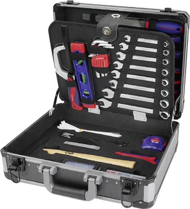 Actual product image Workpro WP209100 Werkzeugset Heimwerker, Universal im Koffer 297teilig (297 pieces)