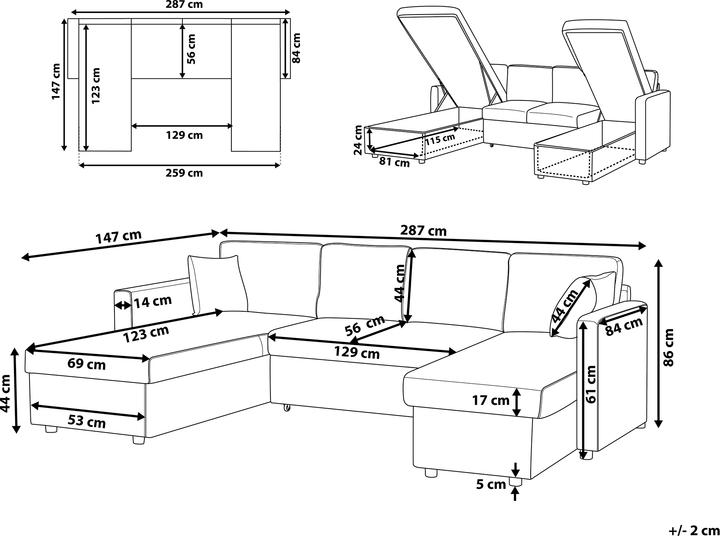 Actual product image Beliani Sommen (Corner sofa)