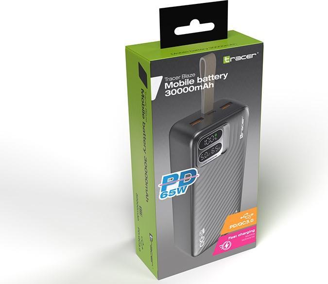 Produktbild Tracer 47505 Blaze 30000mAh Power Bank (30000 mAh, 65 W, 111 Wh)