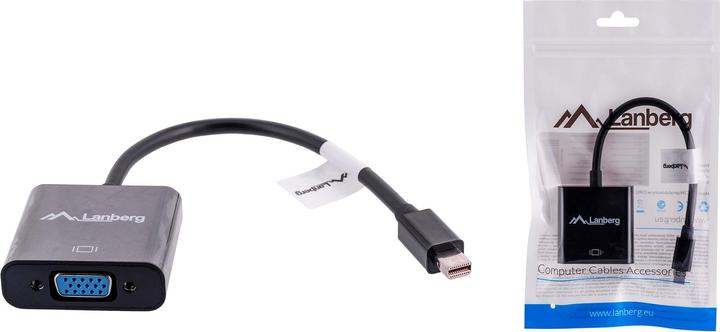Actual product image Lanberg AD-0006-BK adapter mini (Mini DP, VGA, 20 cm)