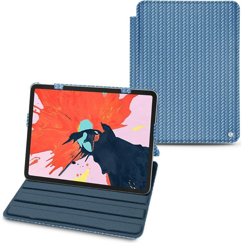 Noreve Lederschutzhülle horizontal (iPad Air 2020 (4. Gen), iPad Air 2022 (5. Gen)), Tablet Hülle, Blau