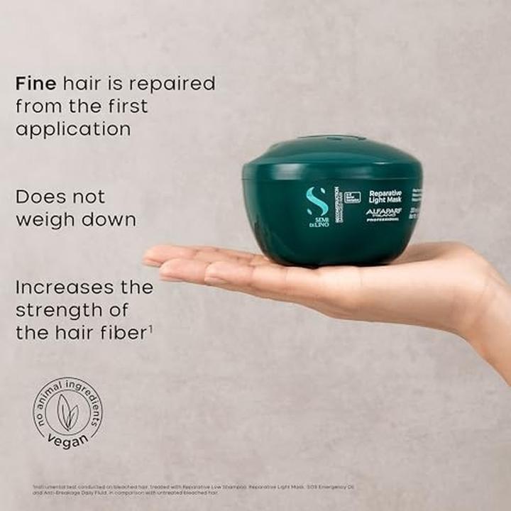 Actual product image Alfaparf Milano Semi Di Lino Reconstruction Reparative Light Mask 200 Ml (200 ml)