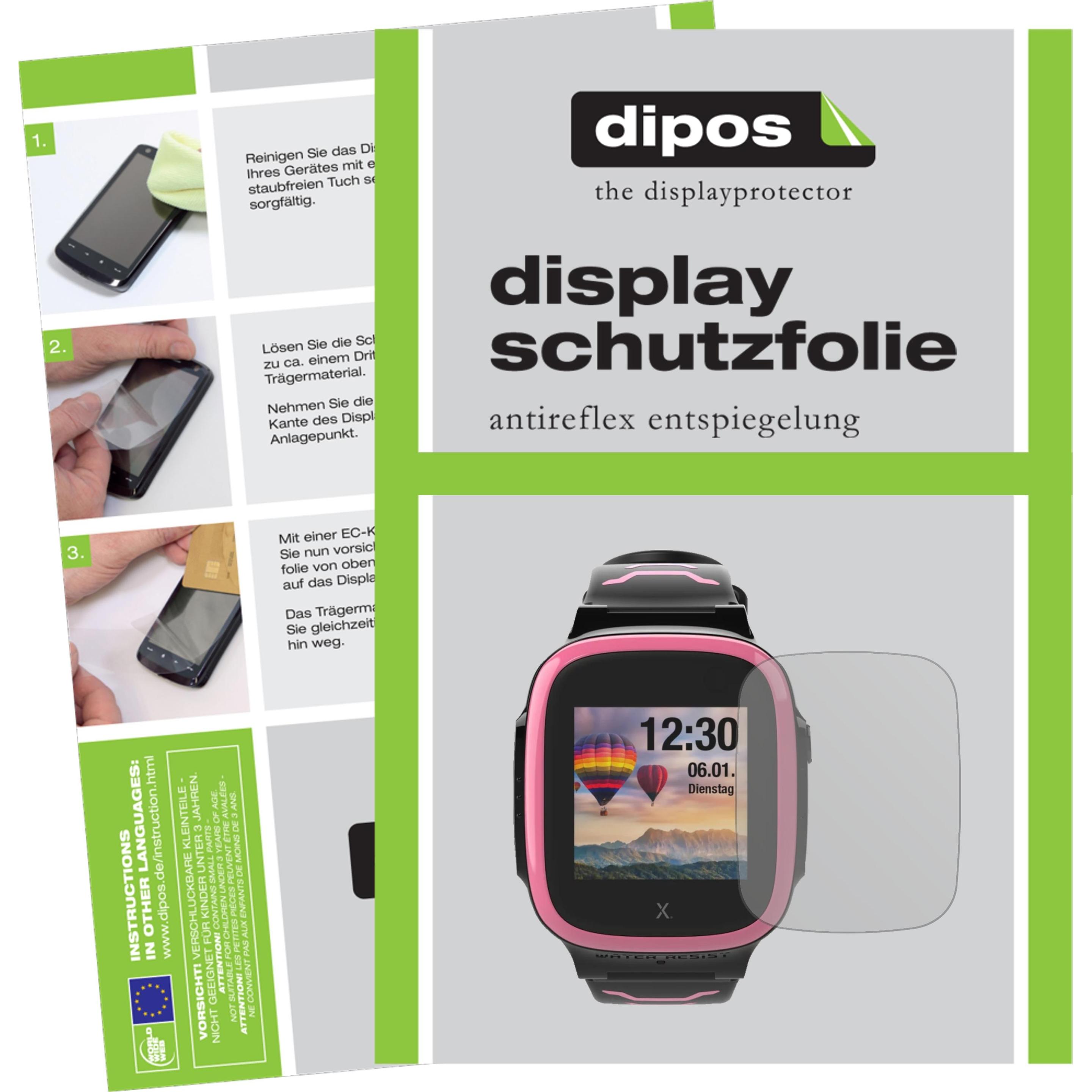Dipos Displayschutzfolie Antireflex, Smartwatch Schutzfolie, Transparent